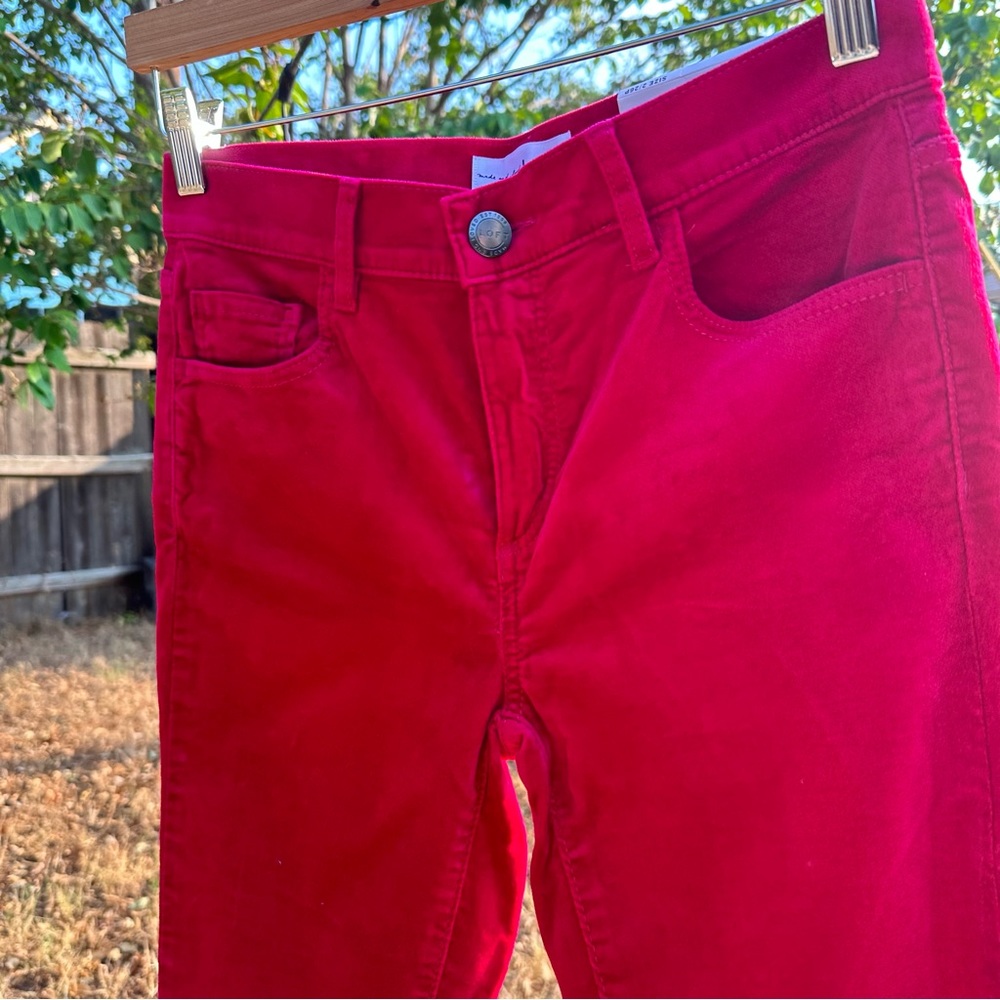 NWT LOFT velvet fushia hot pink pants